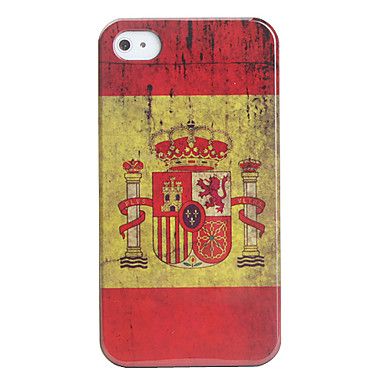 caso antique bandeira espanha para iphone 4 e...