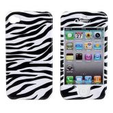 Case Suave para iPhone 4 e 4S - Riscas Pretas...