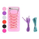 Case Suave para iPhone 5 - Sapato com Cadarço (Várias Cores)